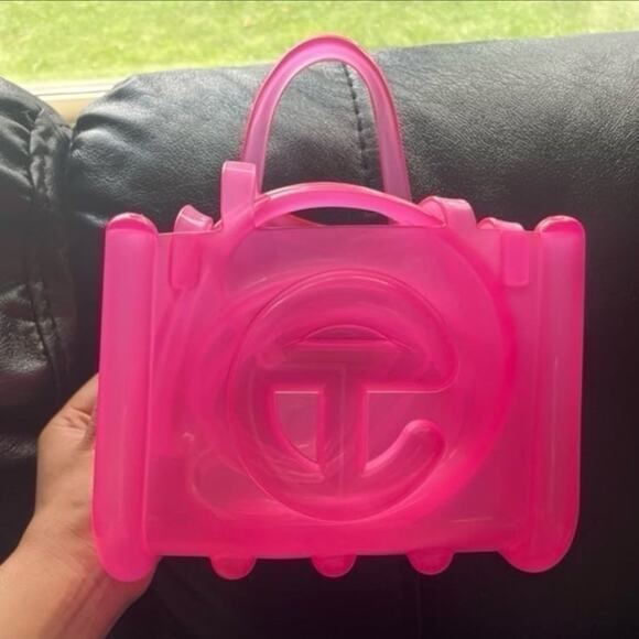 Telfar x Melissa Small Jelly in Clear Pink